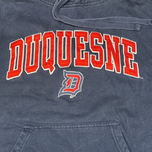 Duquesne University Hoodie OVB Old Varsity NCAA Embroidered Sweatshirt - Large - Picture 7 of 9